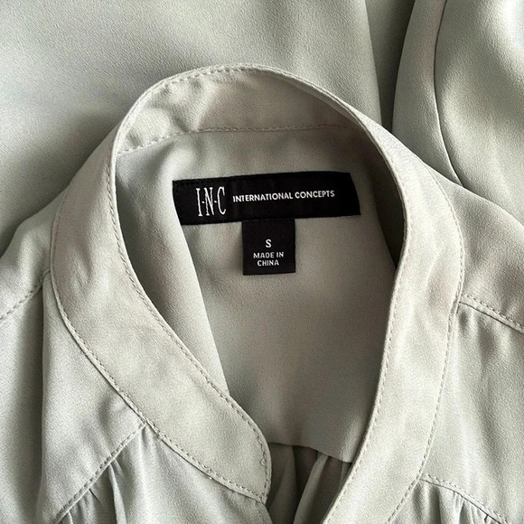 I.N.C. NWOT Pistachio Green Sleeveless Blouse Cami, Size S - Picture 8 of 10